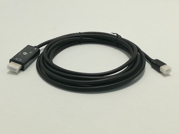 中古品★Rankie 変換ケーブル Thunderbolt Mini DisplayPort - HDMI 1080P対応 3m ブラック_画像3