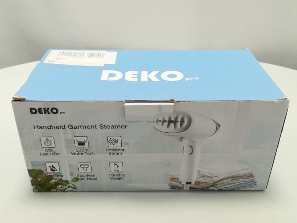 未使用品★DEKOPRO　スチームアイロン ハンガーにかけたまま ハンディアイロン 超軽量 衣類スチーマー_画像3