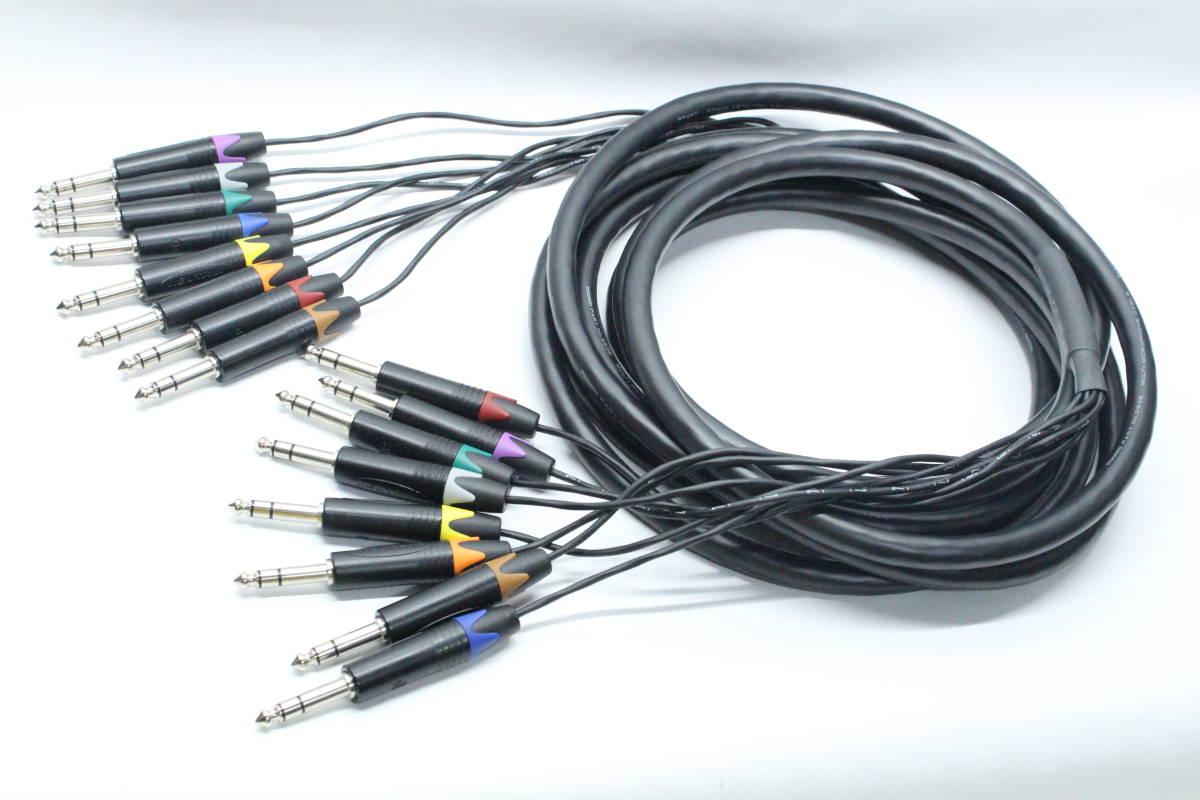 MOGAMI 8ch マルチケーブル 【 TRSフォン-TRSフォン 7m コネクタ MOGAMI 8ch マルチケーブル 【 TRSフォン-TRSフォン 7m コネクタ