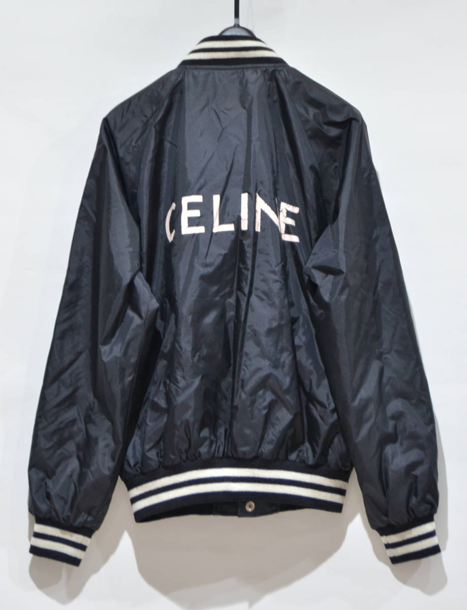 CELINE セリーヌ ロゴ テディ ジャケット ブルゾン ナイロン 44