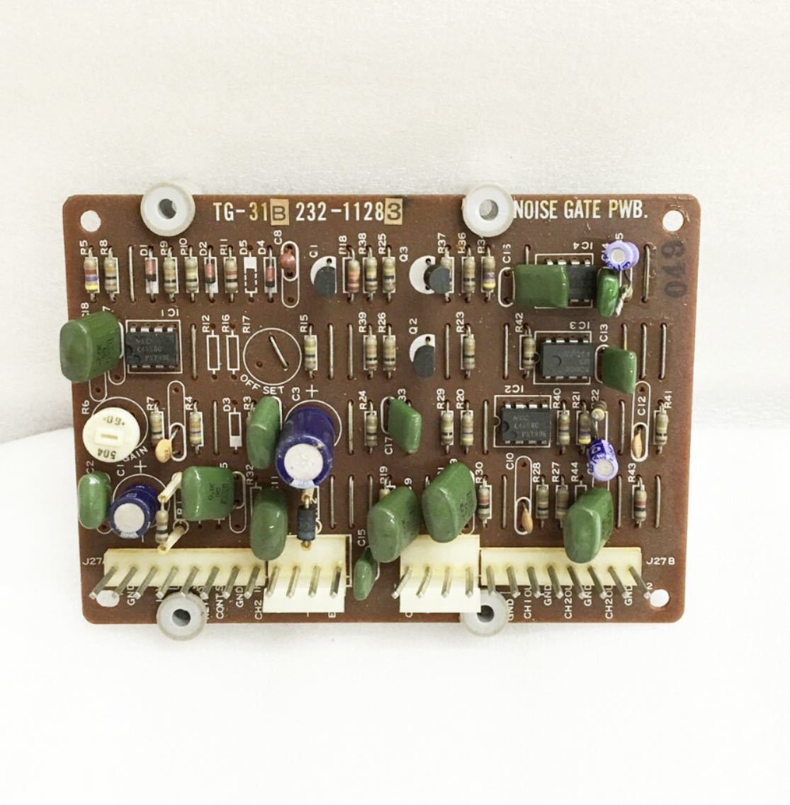  Hammond organ parts electron TG-31B 232-11283 NOISE GATE PWB size... width 11.8. length width 8.5.14