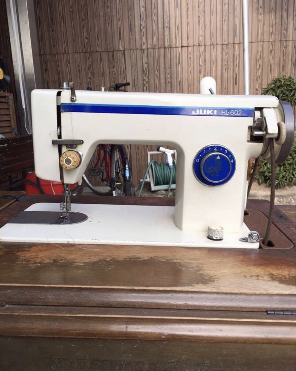  Aichi prefecture dog mountain city! direct receipt only (pick up)! JUKI Juki sewing machine HL602 stepping sewing machine KOYOko-yo- pcs legs Showa Retro antique present condition goods 