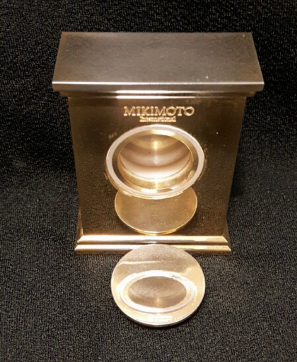 ミキモト MIKIMOTO 置時計 ゴールド 9412 パール付 動作品(一般 ミキモト MIKIMOTO 置時計 ゴールド 9412 パール付 動作品(一般