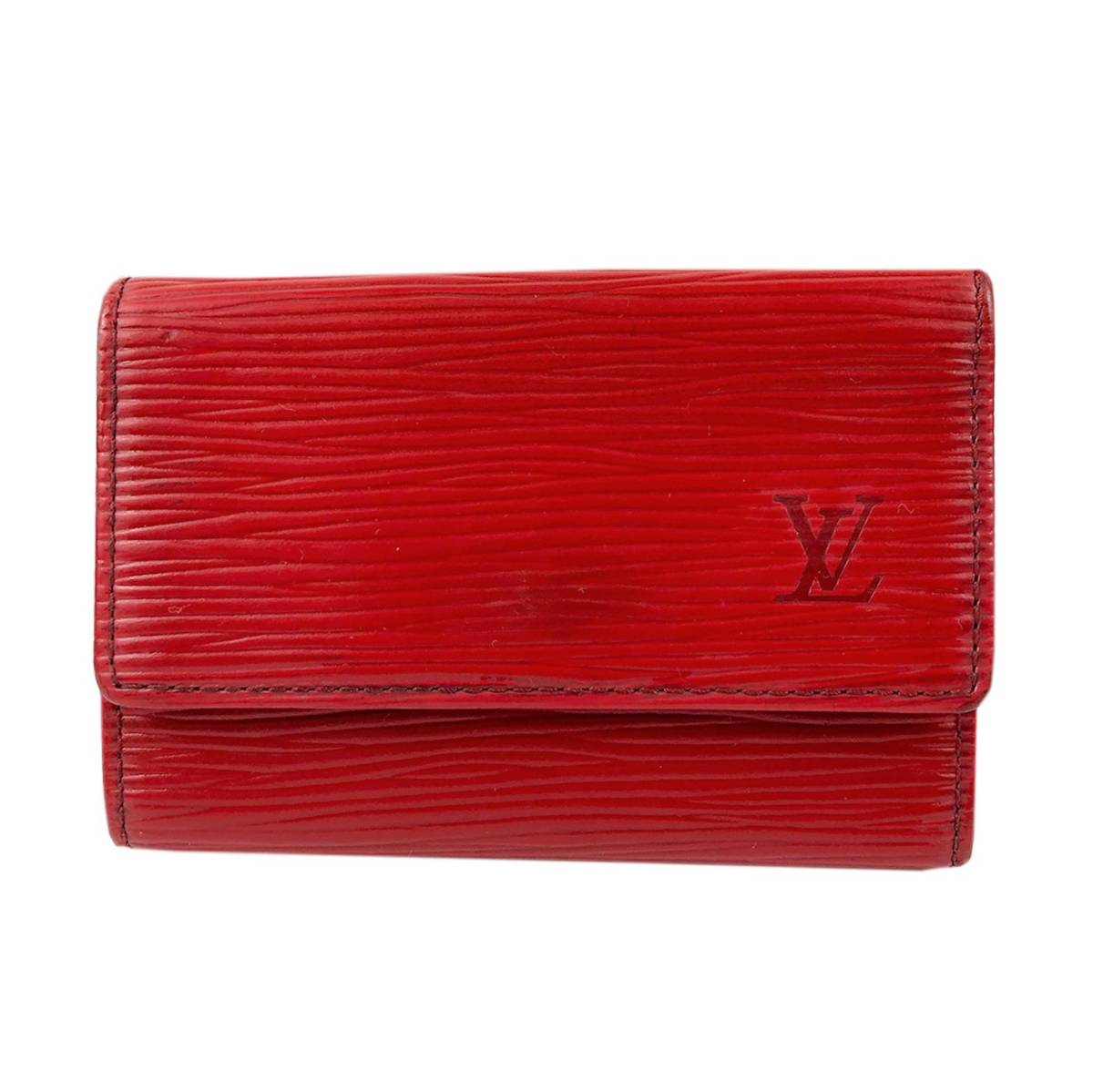 Louis Vuitton ルイ・ヴィトン ミュルティクレ6 エピ レザー 6連 キーケース 赤 レッド ロゴ 刻印 ゴールド 金具 CA0916  レディース メンズ