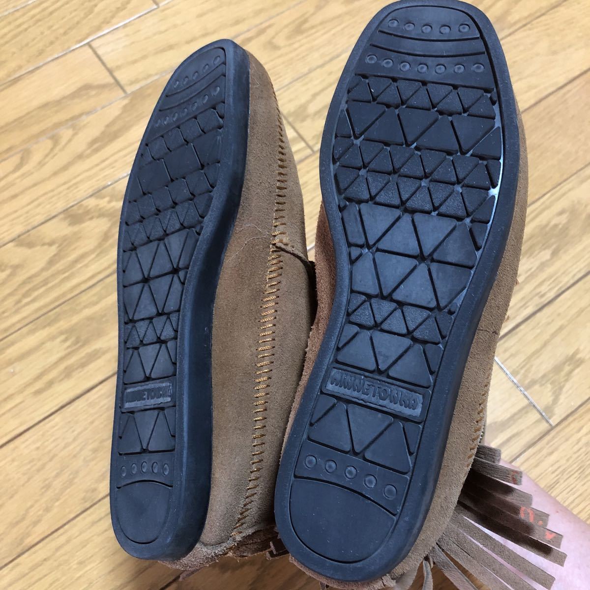 お値下げ ！送料込 ！MINNETONKA ミネトンカ　フリンジブーツ　茶色　サイズ5 美品_画像5