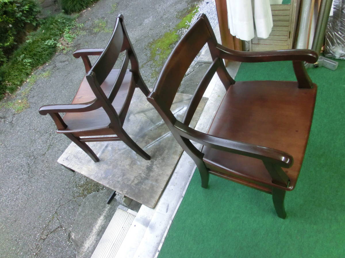 ★USED　修復品★ 木製椅子　2脚_画像5