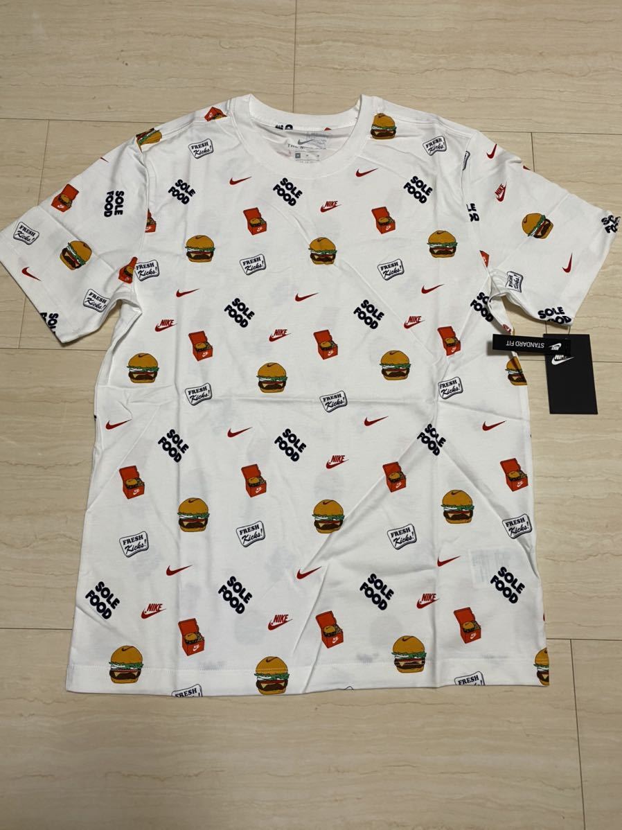 NIKE NSW SS TEE FOOD AOP 1 ナイキ　フードプリントTシャツ　Mサイズ新品タグ付_画像3