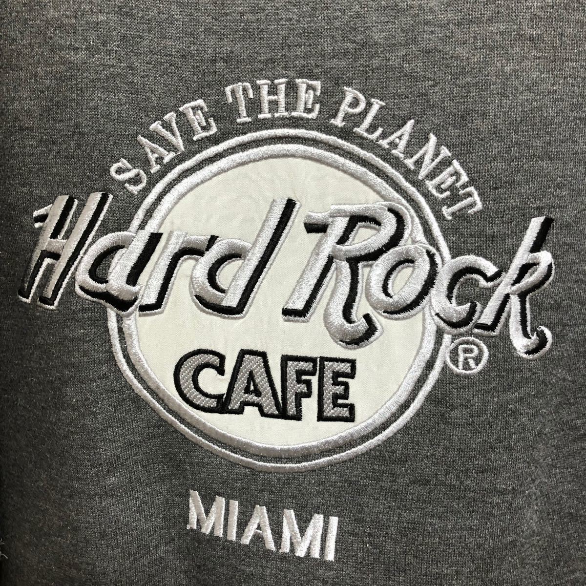 USA製 Hard Rock CAFE ハードロックカフェ 刺繍ロゴスウェット USA製 Hard Rock CAFE ハードロックカフェ 刺繍ロゴスウェット