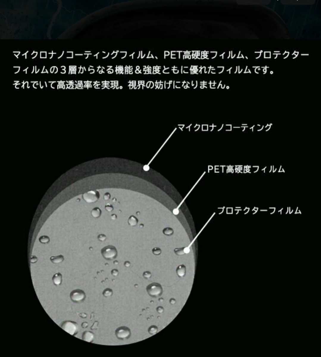 くもり防止フィルム(左右２枚入り)車やバイクのミラーやお風呂・洗面所の鏡に♪_画像3