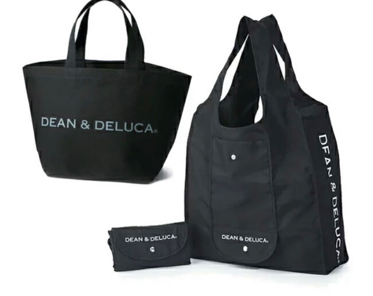 DEAN&DELUCA トートバッグS ショッピングバッグ 計2点セット ブラック 黒