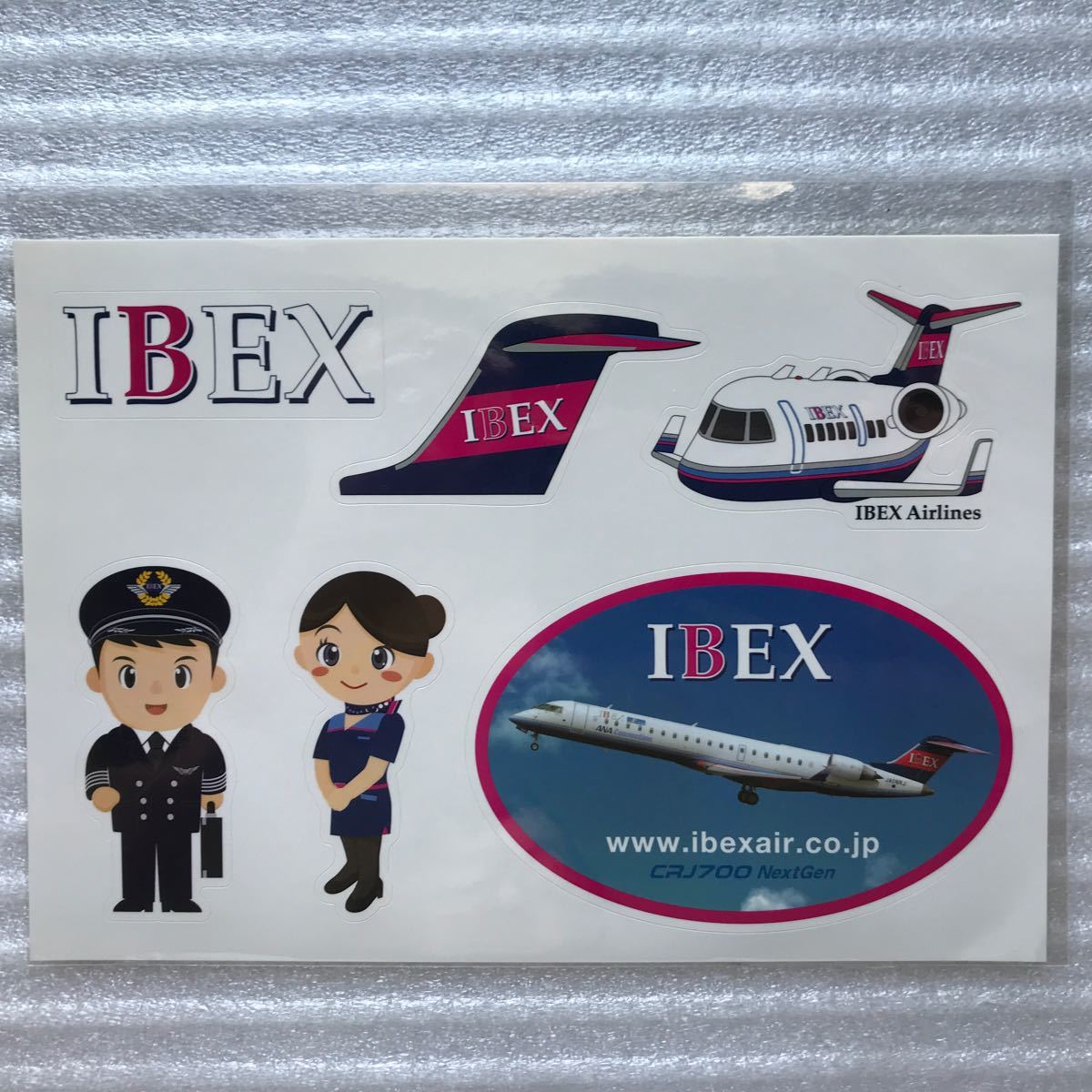 IBEX ステッカー　ポストカード　機内誌
