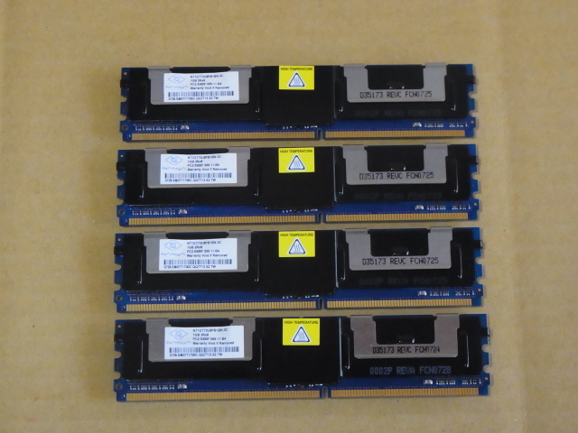 *DELL original /Nanya PC2-5300F FB-DIMM 240Pin 1Gx4 pieces set *(DDR5812)