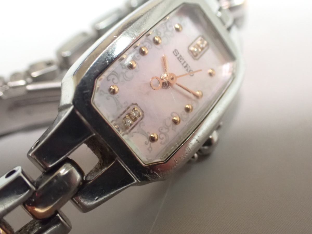 SEIKO セイコー レディース 腕時計　クォーツ 1N01-0PD0 ピンクダイヤル_画像9