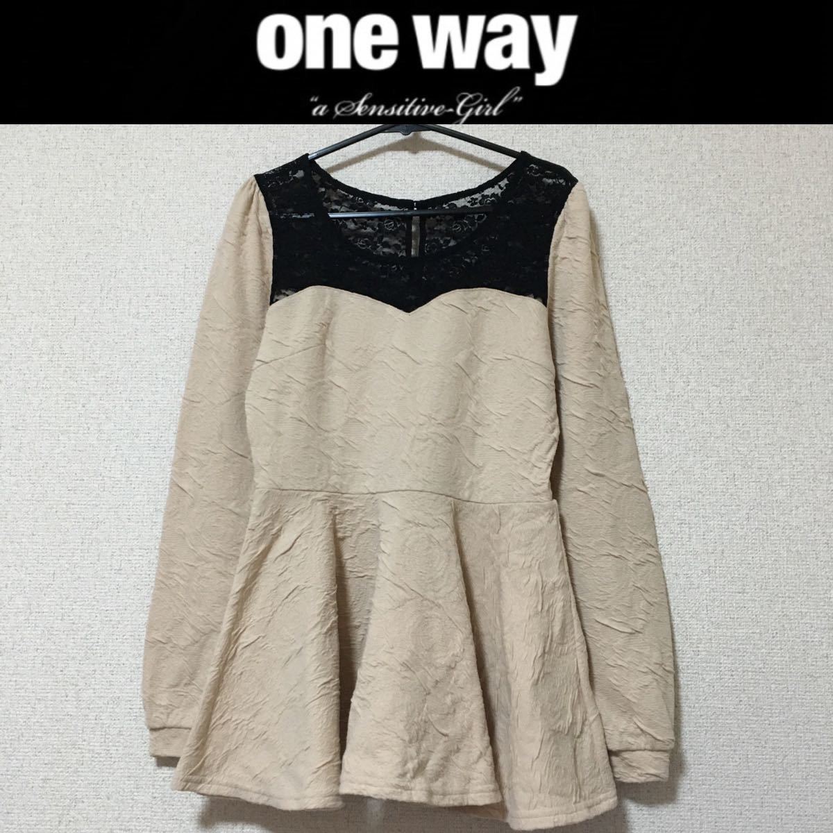 ヤフオク! - 美品 one way ペプラムチュニックトップス M ミ