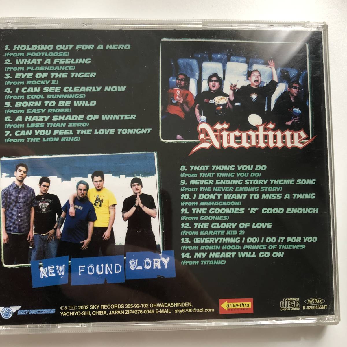 ◎NICOTINE &NEW FOUND GLORY /MOVIE ADDICTION◎の画像2