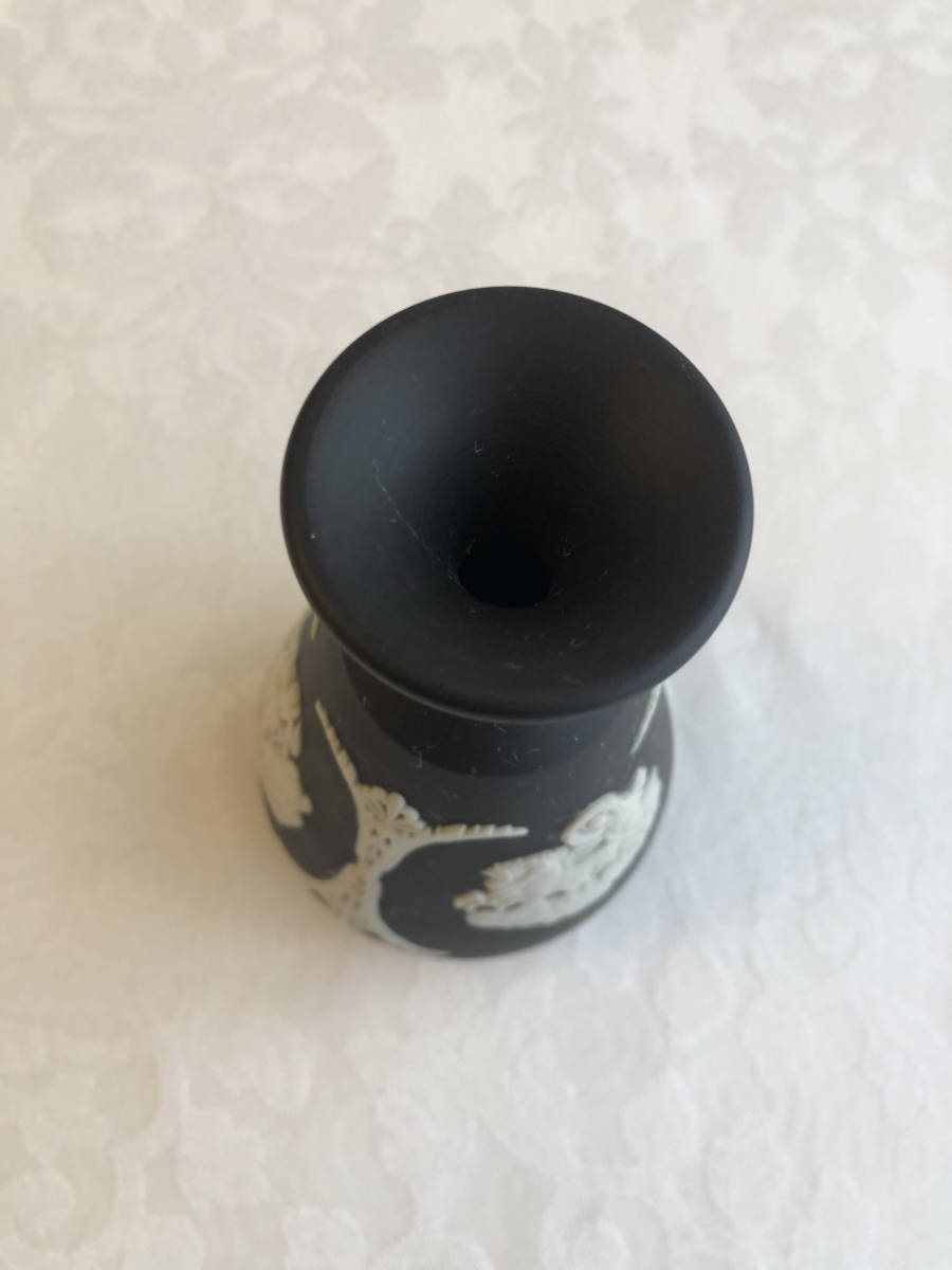 WEDGWOOD ウェッジウッド ブラック　ジャスパー　花瓶　イギリス　ビンテージ_画像4