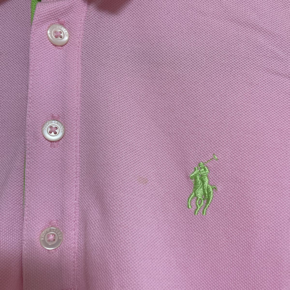 RALPH LAUREN ラルフローレン ゴルフ ポロシャツ ピンク 150サイズ XXS_画像2