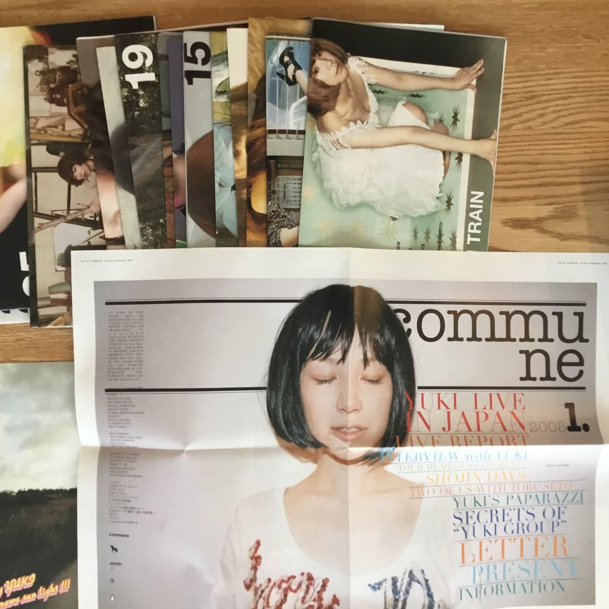 YUKI ファンクラブ　commune / 会報　会報誌　01〜33(※24なし) グッズのおまけ付き