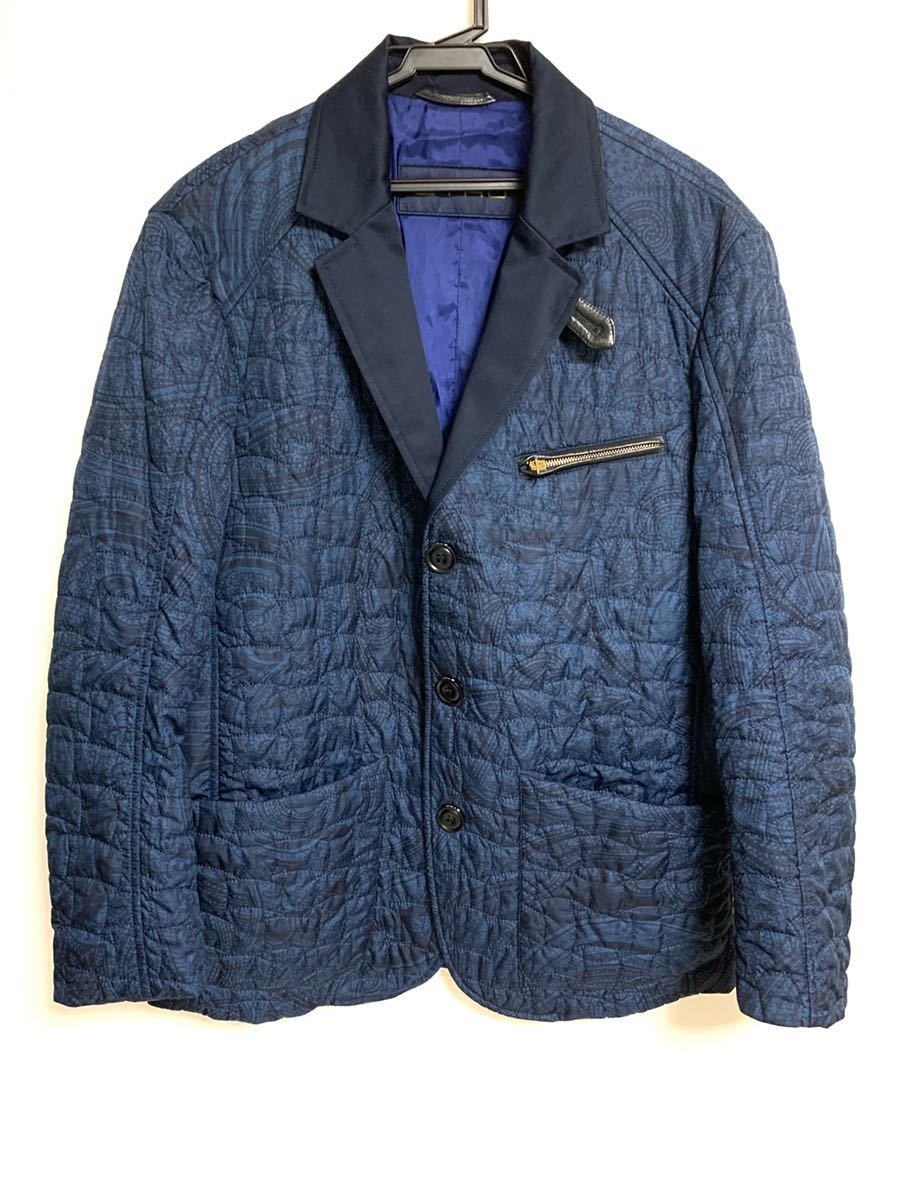 美品 ETRO エトロ 中綿 テーラードジャケット ペイズリー柄 コート
