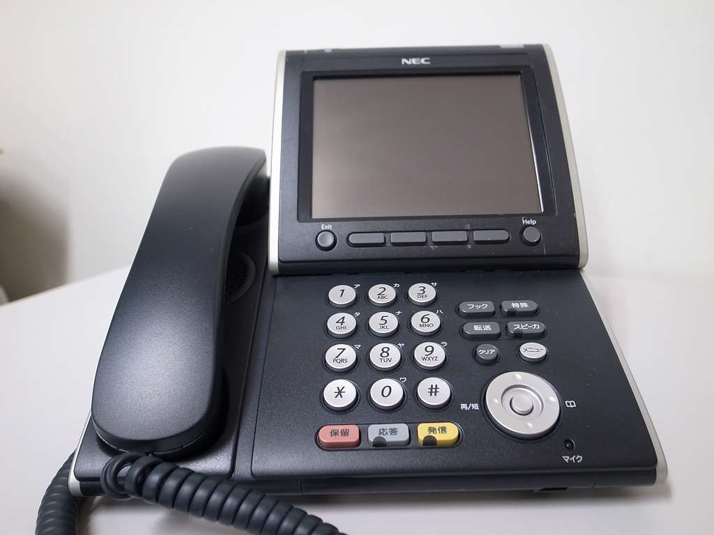 超熱 □【☆美品☆】 NEC X 大画面受付電話機 【ITL-320C-1D(BK)TEL