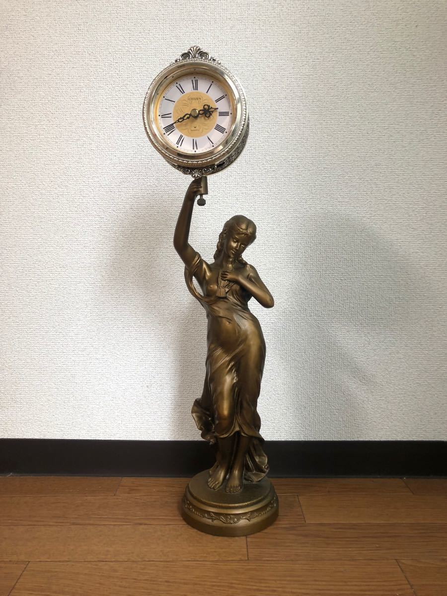 シチズン ブロンズ置き時計
