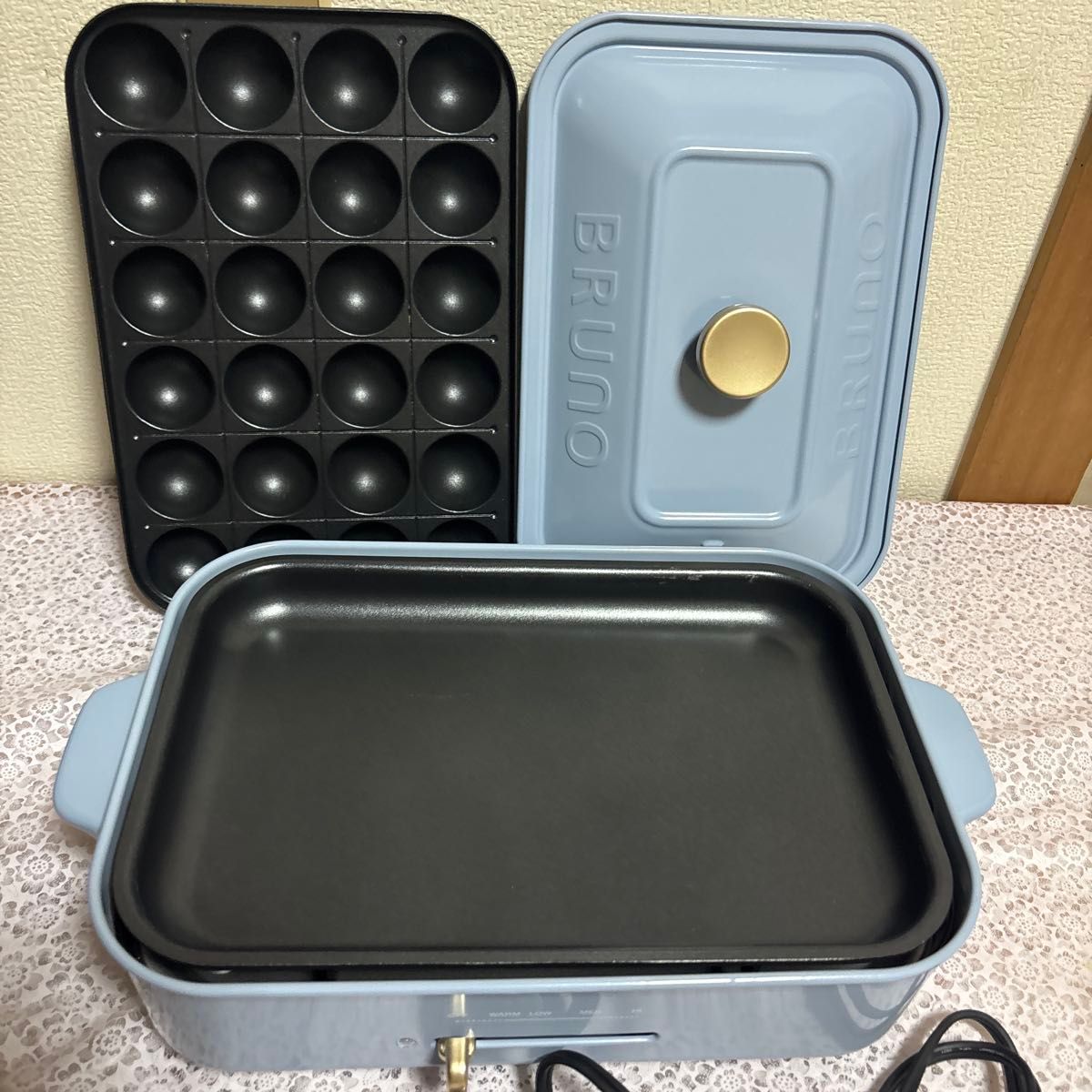 Bruno コンパクト ブルー グレー bruno ホットプレート BRUNO