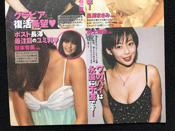 切り抜き 2P■ほしのあき・長澤まさみ・吹石一恵・井上和香・杉本有美/アイドル・女優　B41_画像4