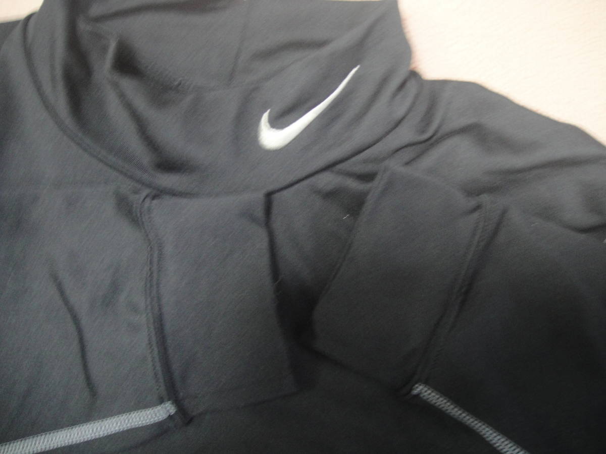 ナイキ　NIKE プロサーマルロングスリーブモックトップ XL　中古　黒　 369501/010 長袖ハイネック　起毛_画像4