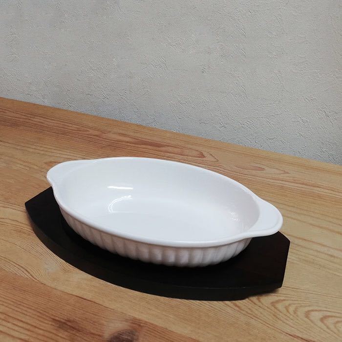 萬古焼　オフホワイト グラタン皿　器　食器2個セット　ペア　シンプルライフ　おうちカフェ　アンティーク_画像7
