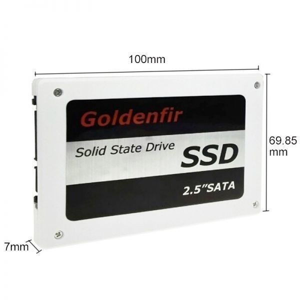 6.0Gbps SATA3 120GB SSD Goldenfir / 新品 2.5インチ 内蔵 高速 NAND TLC デスクトップPC_画像4