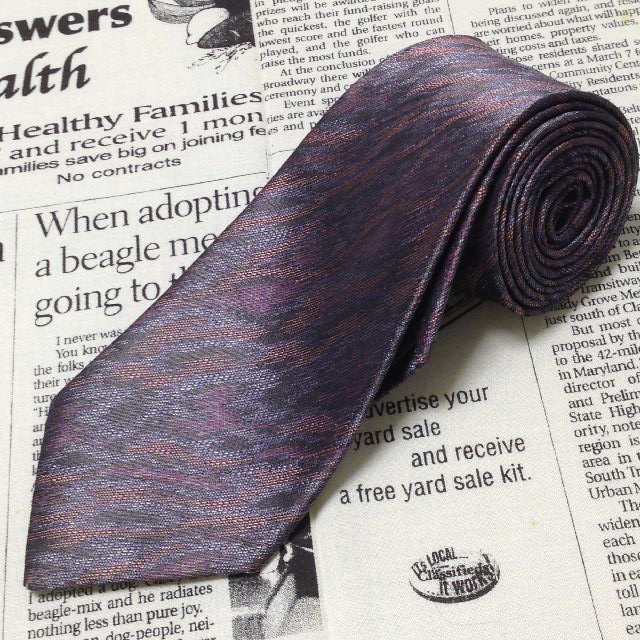  Issey Miyake im issey miyake the smallest lustre necktie made in Japan silk 100% total pattern Mix E-006620.. packet 