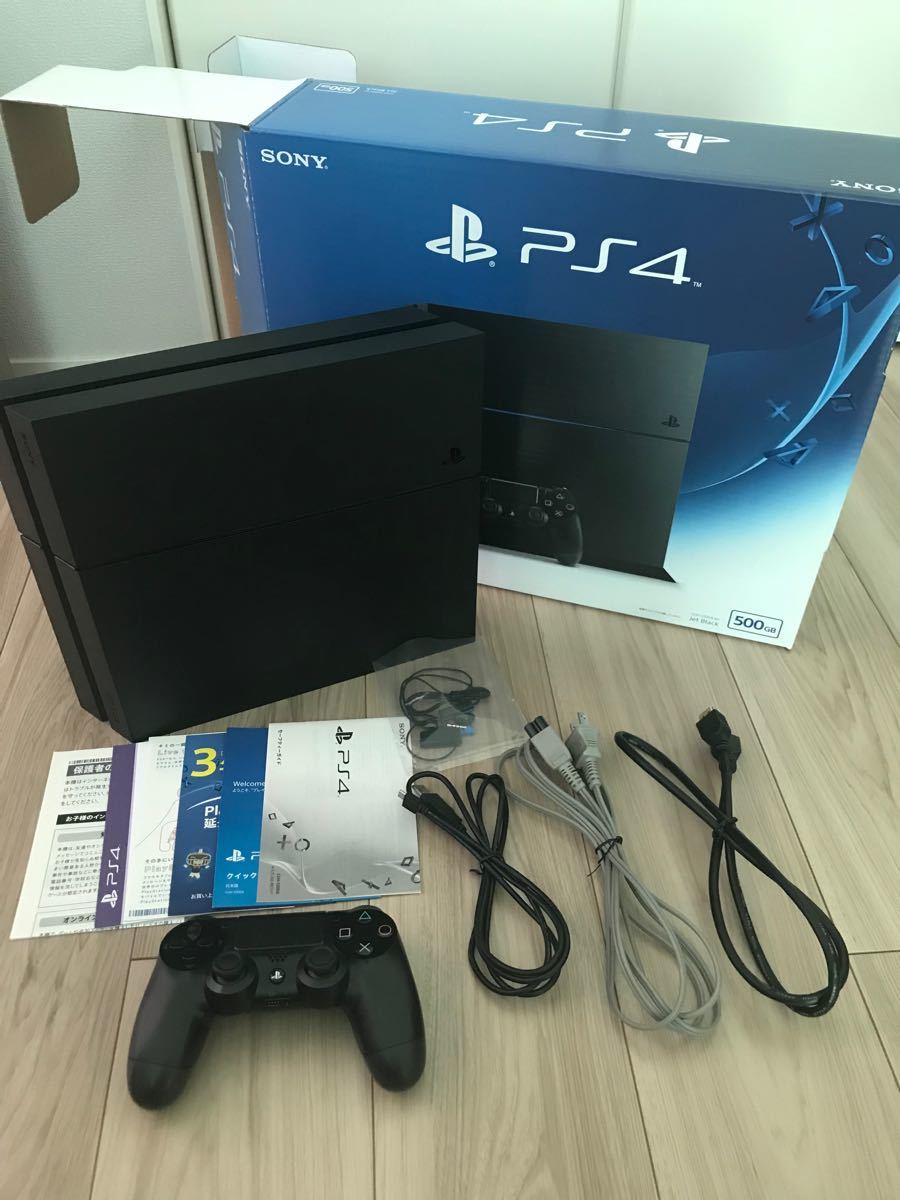 PS4 ジェット・ブラック 500GB CUH-1200A 中古品 PlayStation4 プレイステーション4 PS4本体