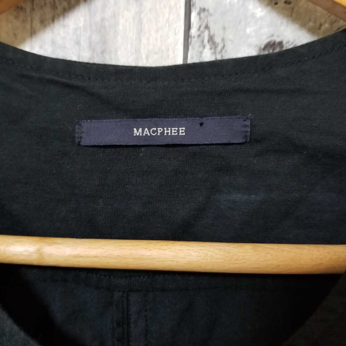 MACPHEE　マカフィー　ジャケット　ジップアップ　トゥモローランド　サイズ38　レディース　ブラック系_画像6