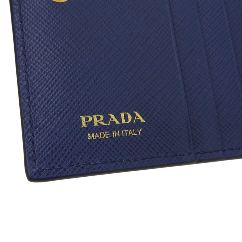プラダ PRADA 二つ折り財布 コンパクト財布 サフィアーノ レザー
