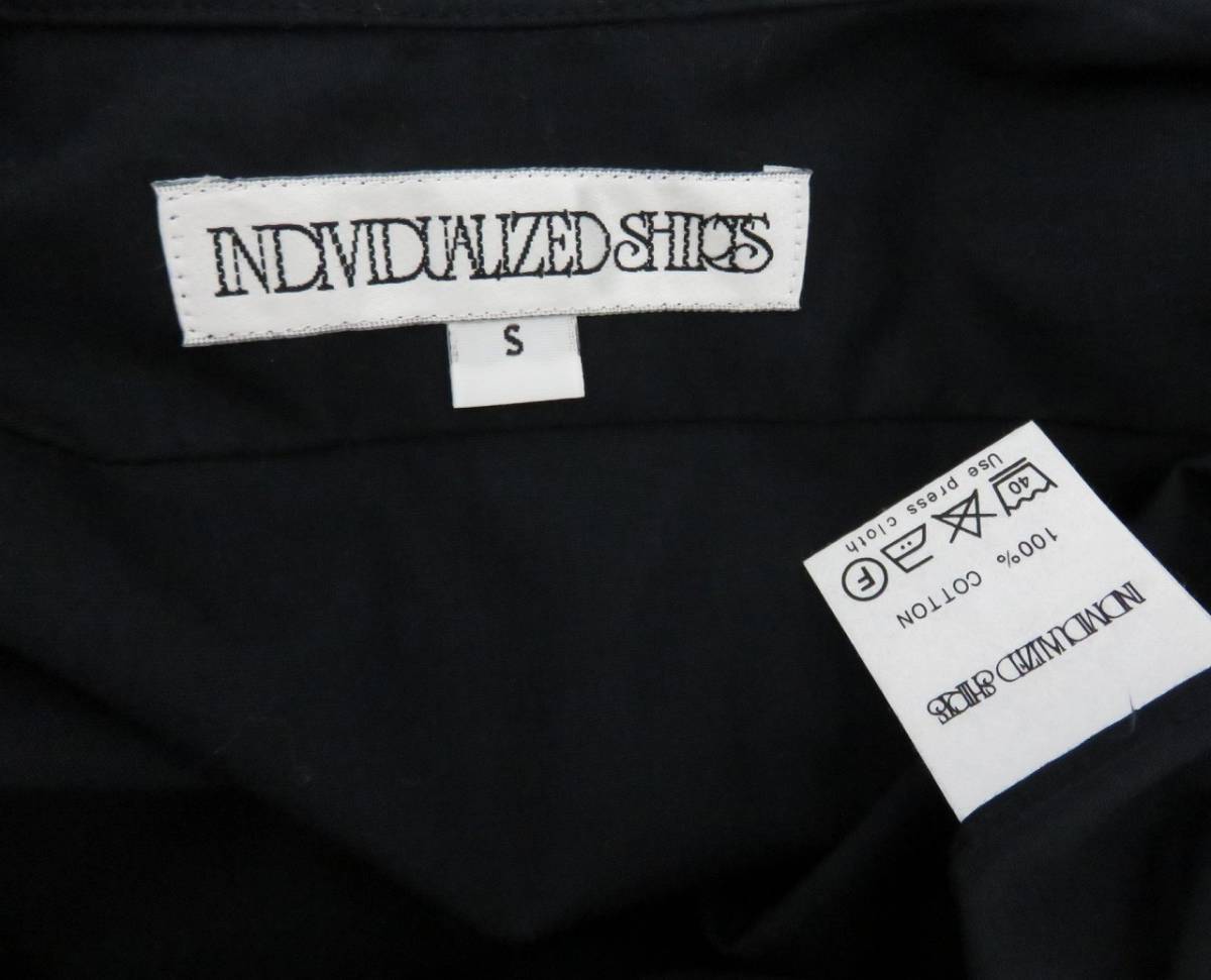 送料無料 新品 INDIVIDUALIZED SHIRTS TAB COLLAR SHIRTS ブラック S アメリカ製 インディビジュアライズドシャツ タブカラー シャツ_画像6