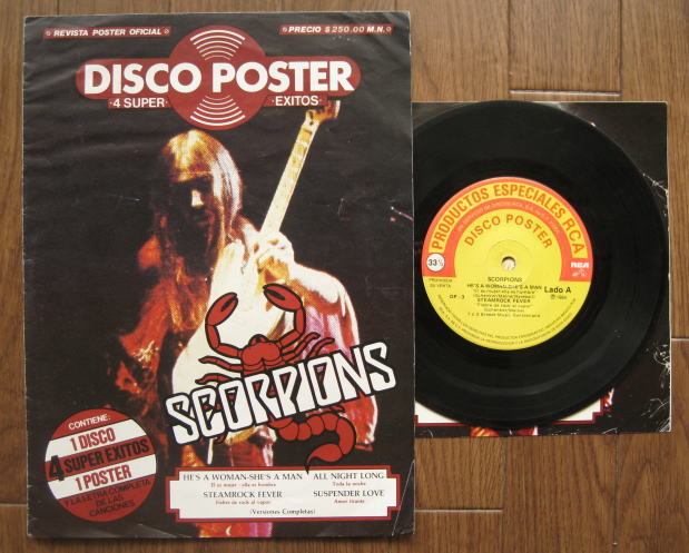 1140円 当季大流行 1140円 70％OFFアウトレット メキシコ盤 Scorpions Disco Poster ポスター付きＥＰ4曲収録