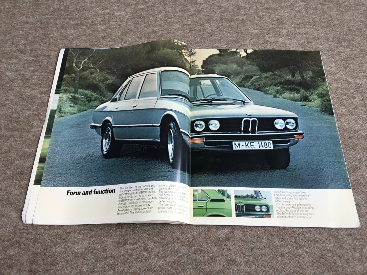 緊急値下！激レア BMW520 当時もの (価格表付) カタログ 中古の画像4