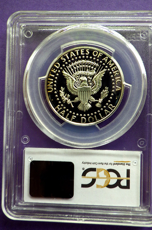 2014P ケネディ大統領90%銀貨 1/2ドル PCGS鑑定　銀貨 DCAM69　鑑定済み銀貨_画像2