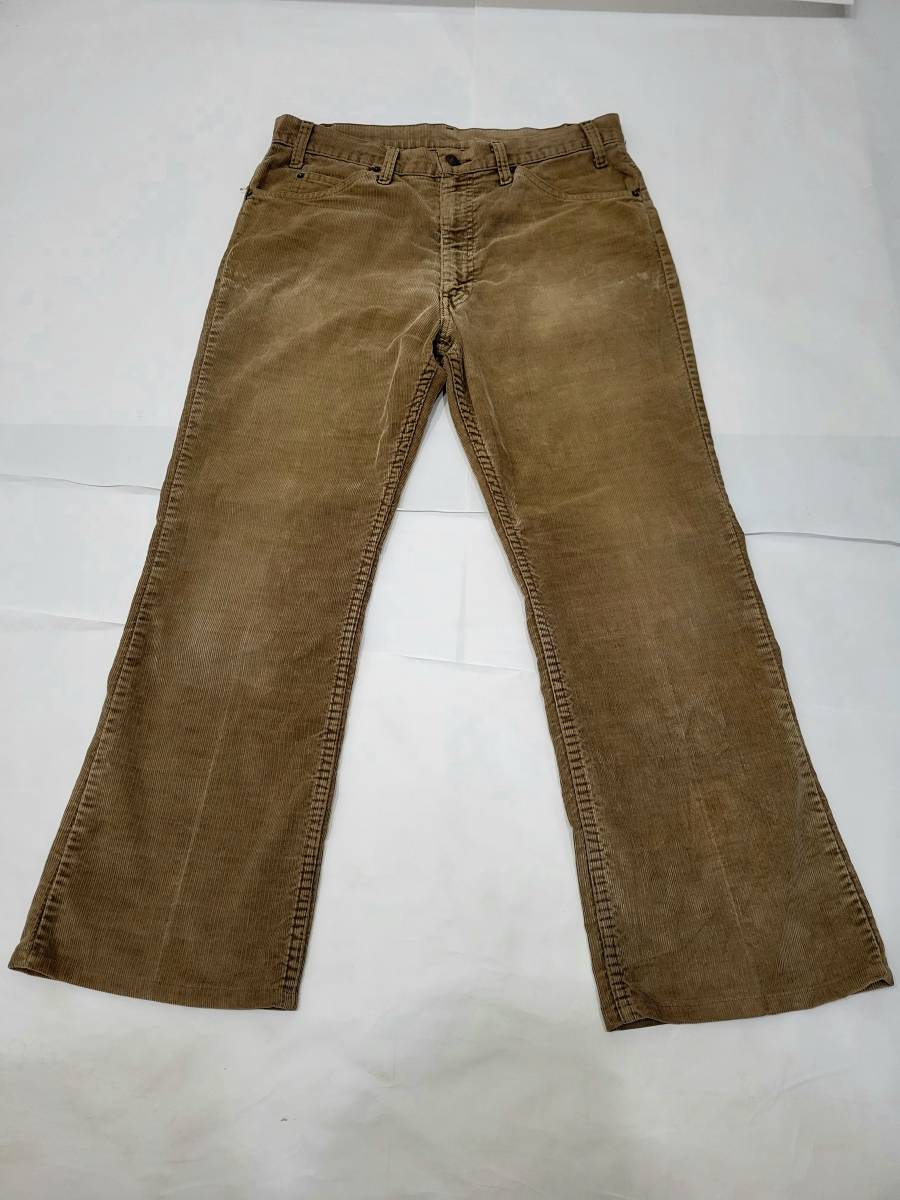 80s USA製 Levi's リーバイス 517 コーデュロイパンツ 薄茶 w34 42talon タロン 80年代 アメリカ製 ビンテージ _画像1