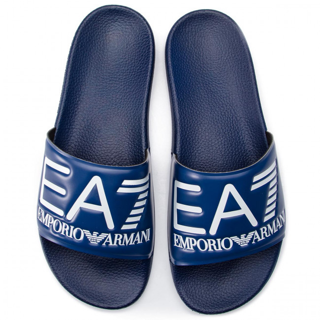  с биркой размер 27,5cm темно-синий Emporio Armani si- world скользящий шлепанцы для душа Emporio Armani EA7 Seaworld Slides