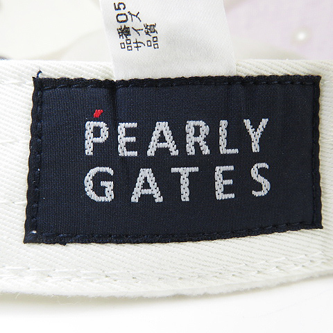 【即決】PEARLY GATES パーリーゲイツ キャップ ホワイト系 FR [240001605509] ゴルフウェア_画像5