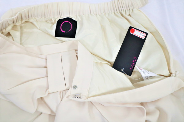 *90%OFF new goods maru MARU made in Japan spring summer culotte pants polyester 100% regular price 25,300 jpy ( tax included ) size F(M) (W62) beige LPT1853