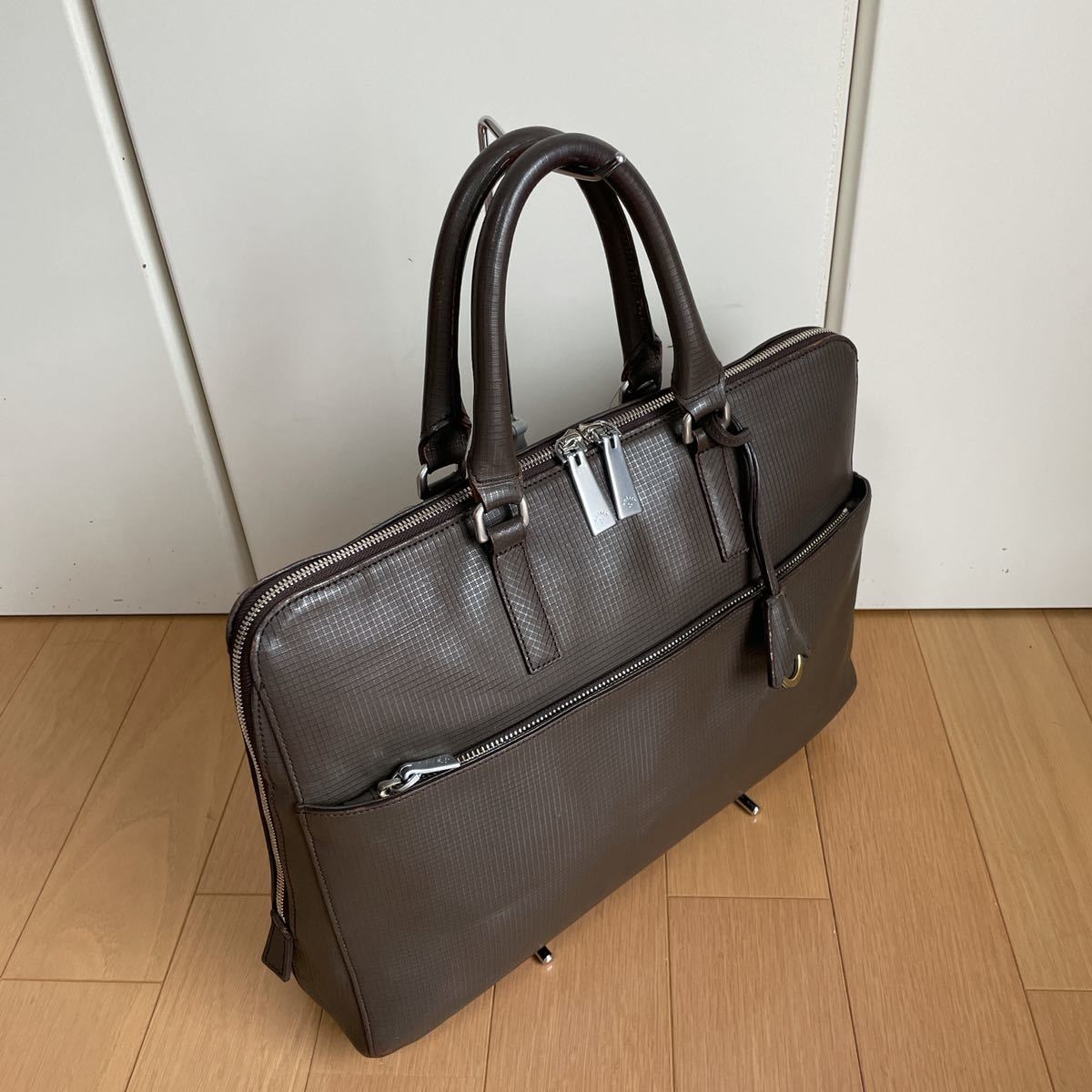 o discount negotiation welcome ani have aniary briefcase g lid leather 25-01000 used dark brown 