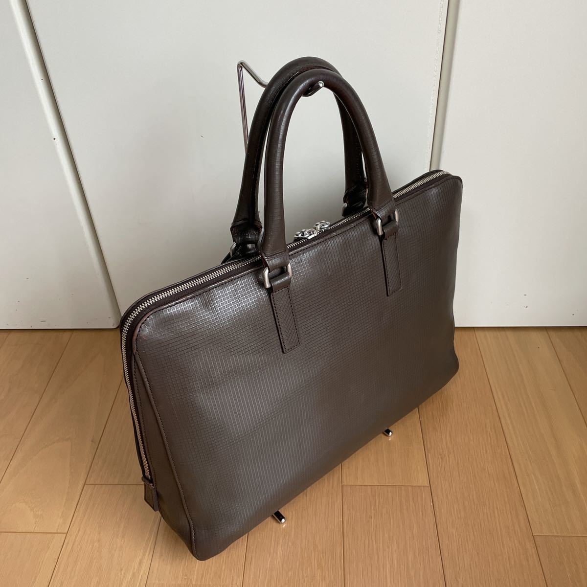o discount negotiation welcome ani have aniary briefcase g lid leather 25-01000 used dark brown 