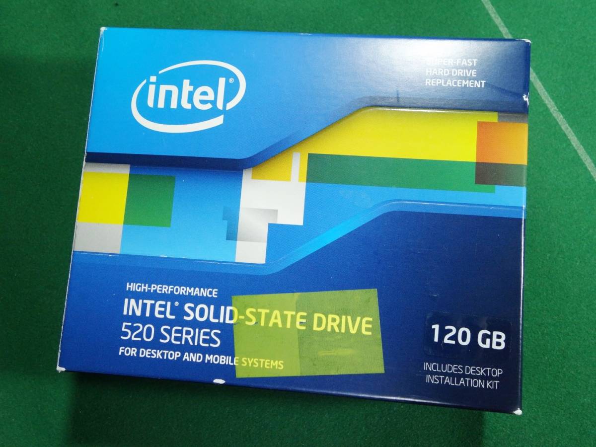 VInter Intel SOLID STATE DRIVE 520 series SSD 120GB SSDSC2CW120A3K5 breaking the seal settled unused!!!V