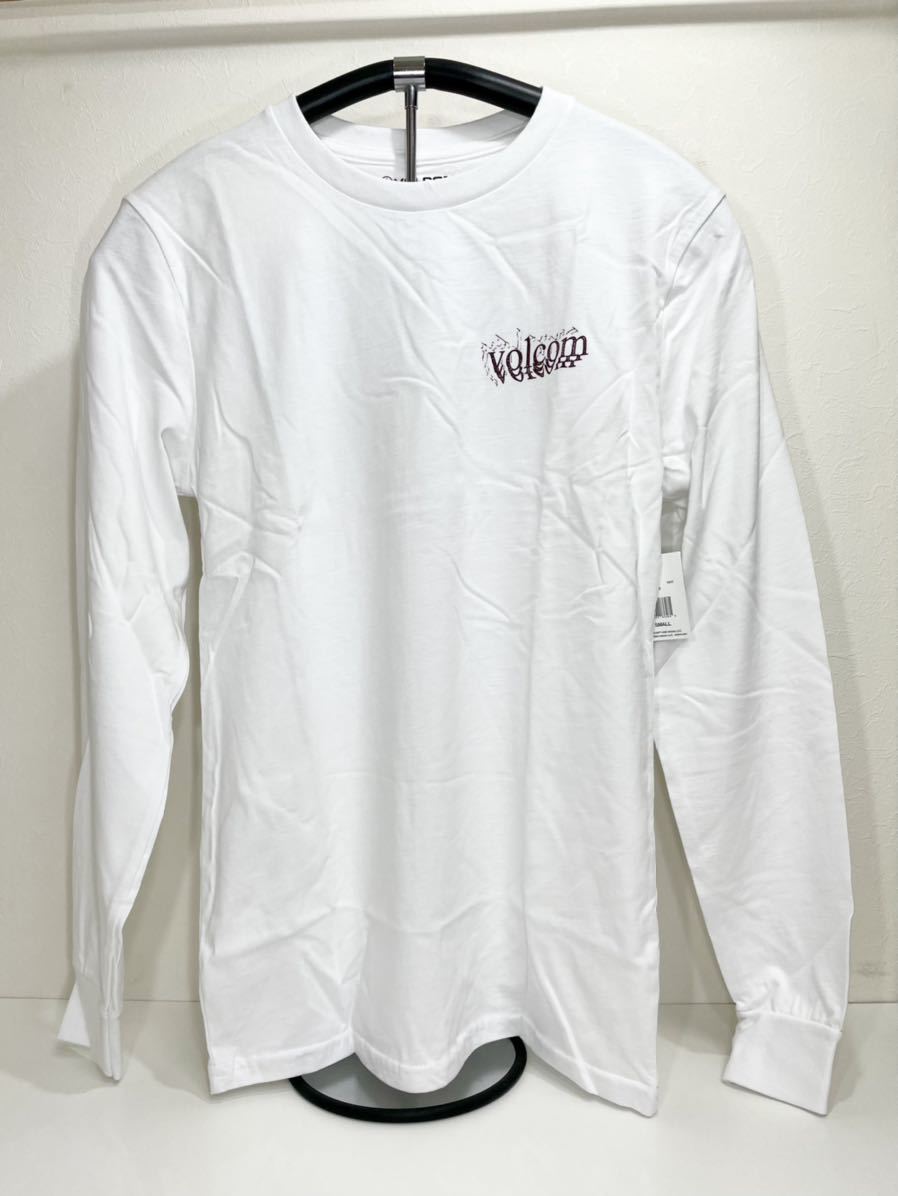 VOLCOM ボルコム A3632102WHT メンズ Mサイズ 長袖Tシャツ バックプリント ロンティー PrintTee ホワイト色 ヴォルコム 新品 即決 送料無料_画像1