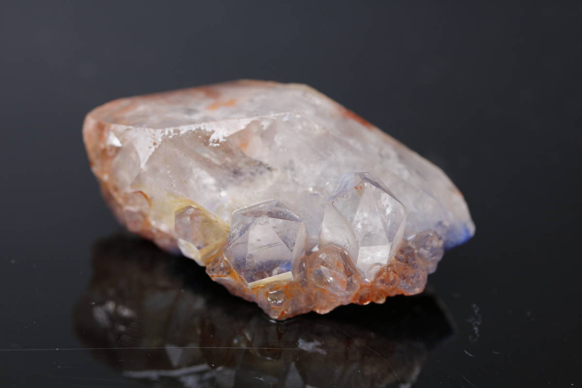 デュモルチェライトインクォーツ(Dumortierite) ブルールチル入りクリスタル 水晶原石 ブラジル産 鉱物 標本 天然石28.5g/lxs209_画像2