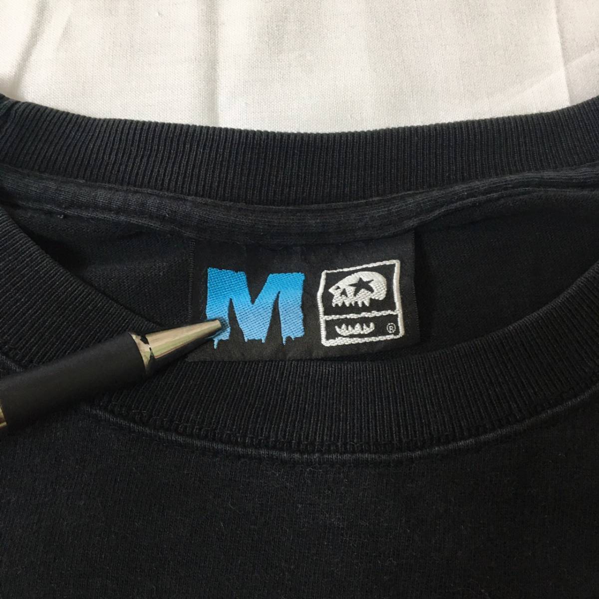 mxmxm マジカルモッシュ ミスフィッツ ビックプリント 春夏 半袖 Tシャツ カットソー Sz.M メンズ ブラックの画像5