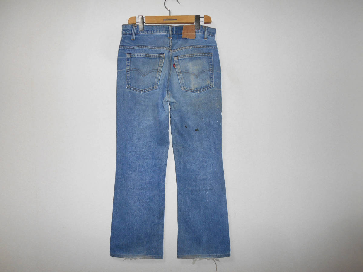 80s　LEVIS　リーバイス 517-0217 　USA製 TALONジップ ビンテージ ブーツカット　デニムジーンズ　W31　　　（３E　ハ大　_画像2