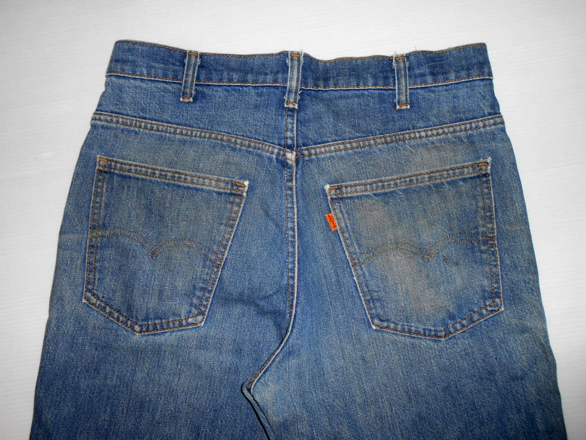 ８０s　LEVIS　リーバイス 646-0217 　USA製 オレンジタブ 　ベルボトム デニムジーンズ　ビンテージ　W33　　　　（３E　ハ_画像5